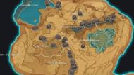 Locations of all Mourning Flowers (Image via HoYoverse)
